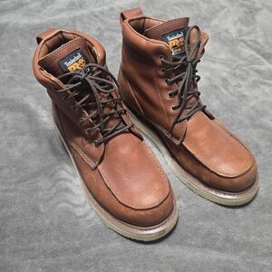 Timberland Pro Men's Chestnut Leather Boots